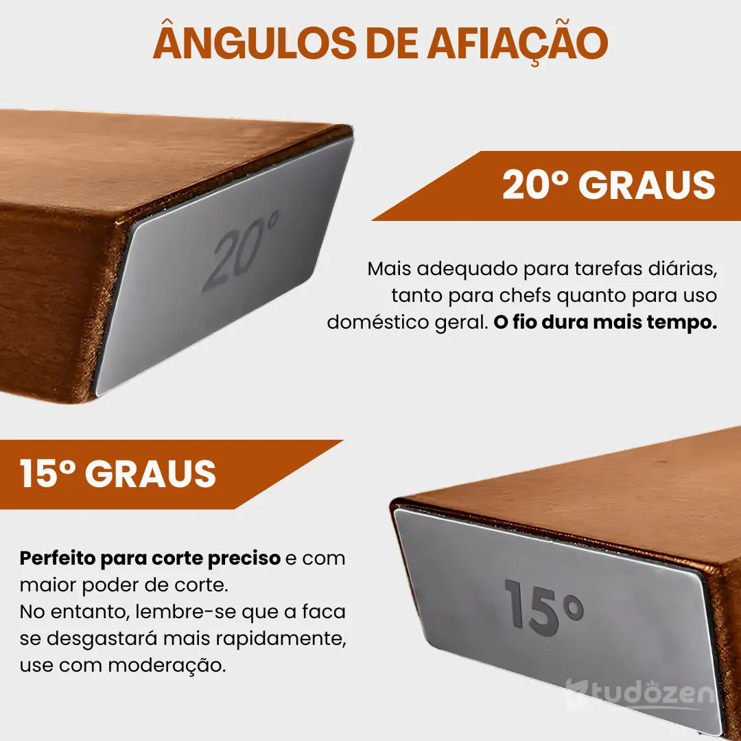 Affino™ - Afiador de Facas Magnético com Rolo Diamantado