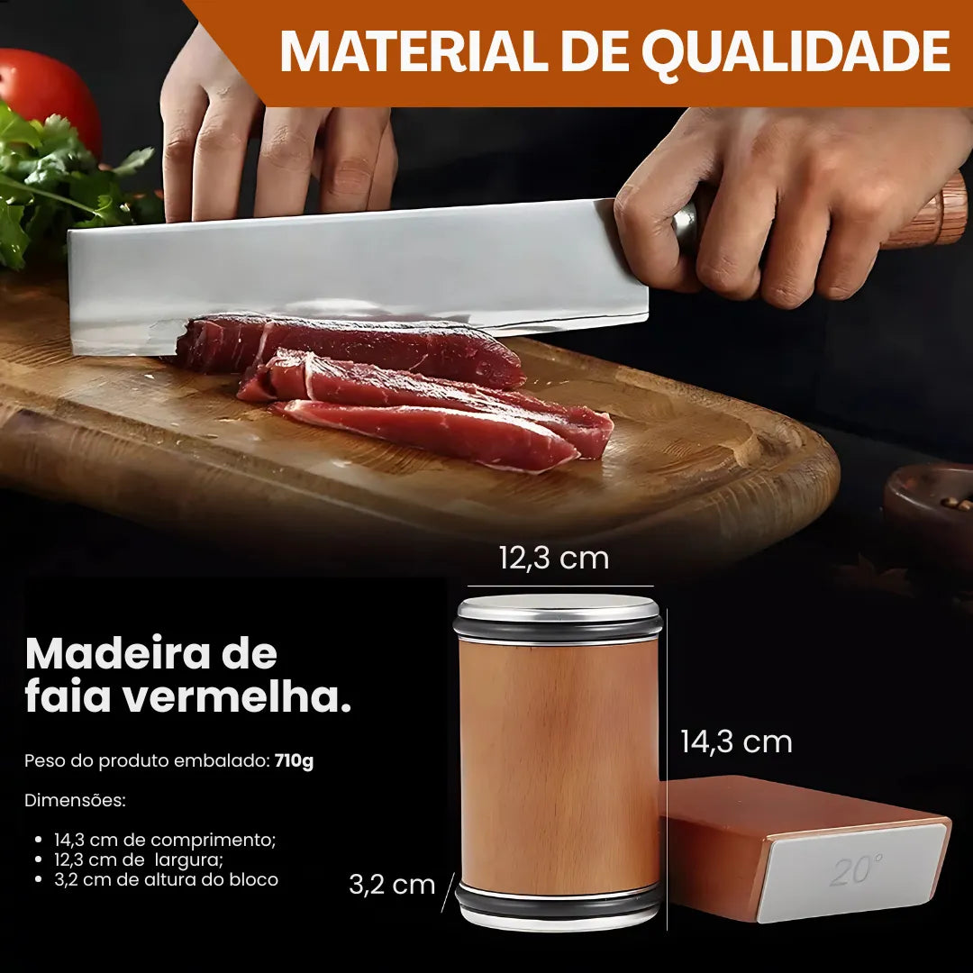 Affino™ - Afiador de Facas Magnético com Rolo Diamantado