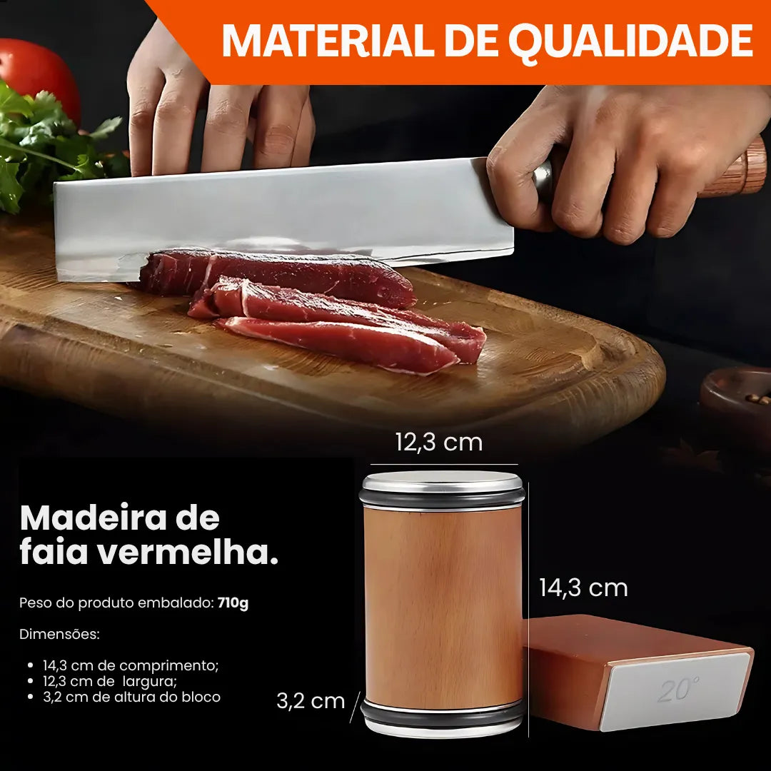 material Affino afiador de facas magnético rolo diamante Tudozen