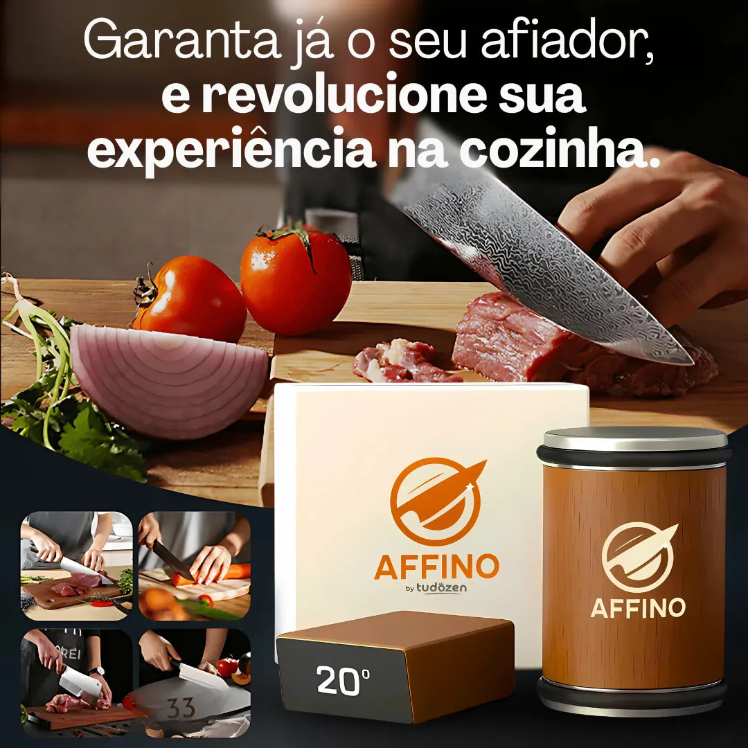 Affino™ - Afiador de Facas Magnético com Rolo Diamantado