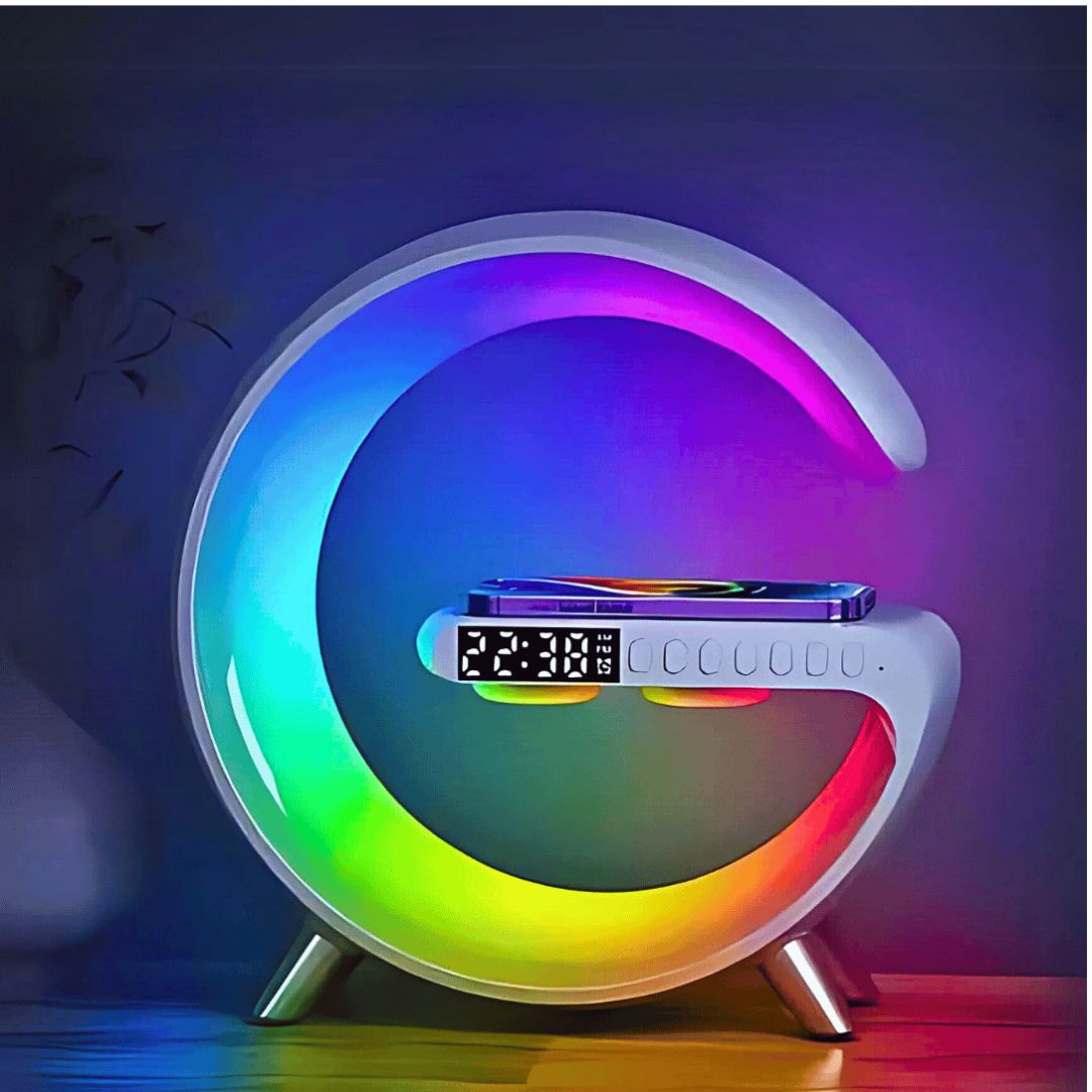 Luminária RGB Inteligente com Carregador por Indução - Tudozen