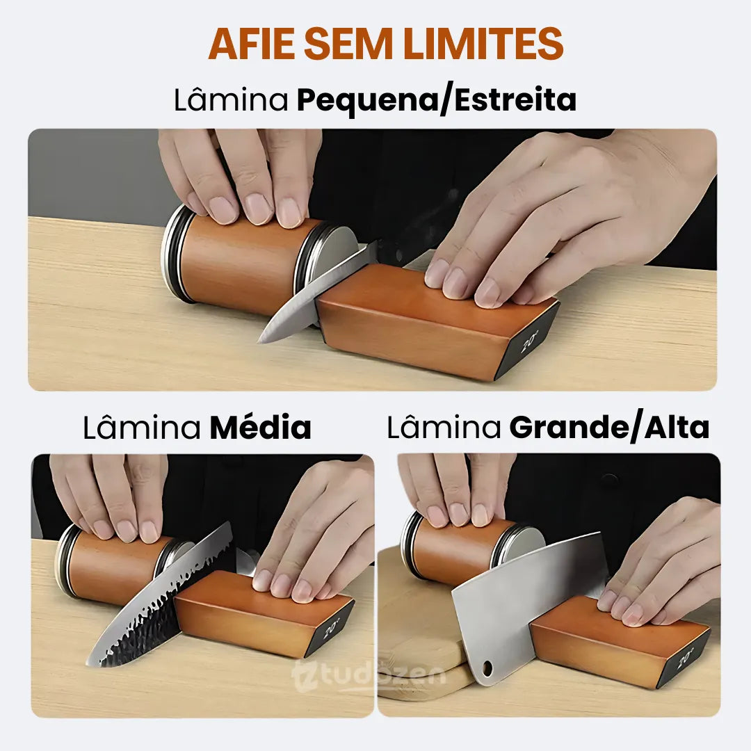 Affino™ - Afiador de Facas Magnético com Rolo Diamantado