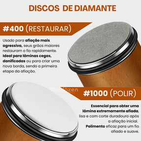 Affino™ - Afiador de Facas Magnético com Rolo Diamantado