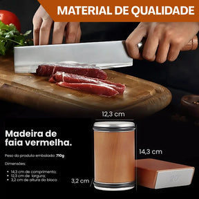 Affino™ - Afiador de Facas Magnético com Rolo Diamantado
