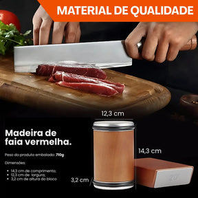 material Affino afiador de facas magnético rolo diamante Tudozen