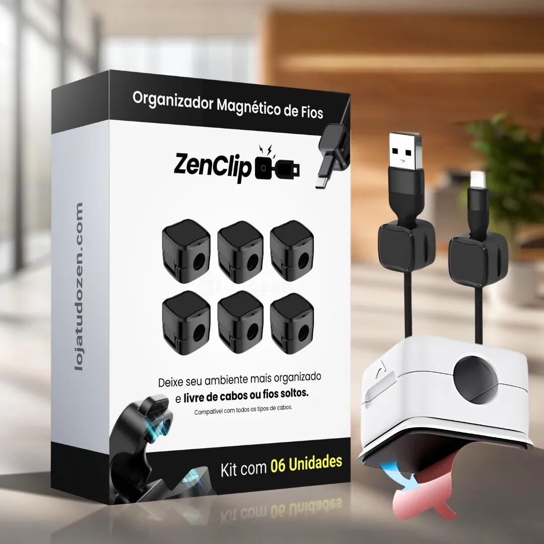 ZenClip™ - Organizador Magnético de Cabos & Fios